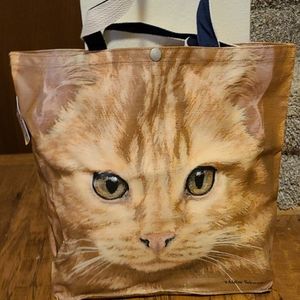 Yellow Tabby Cat Tote